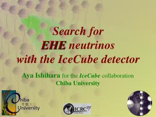 Search for EHE neutrinos with the IceCube detector