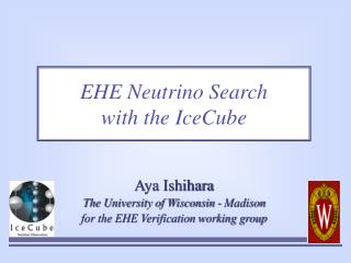 EHE Neutrino Search with the IceCube