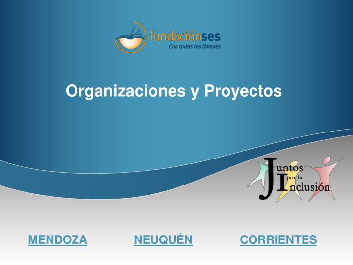 organizaciones y proyectos