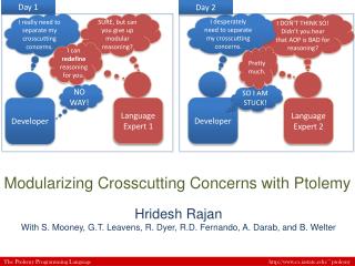 Modularizing Crosscutting Concerns with Ptolemy