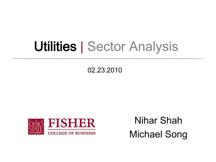 utilities sector analysis