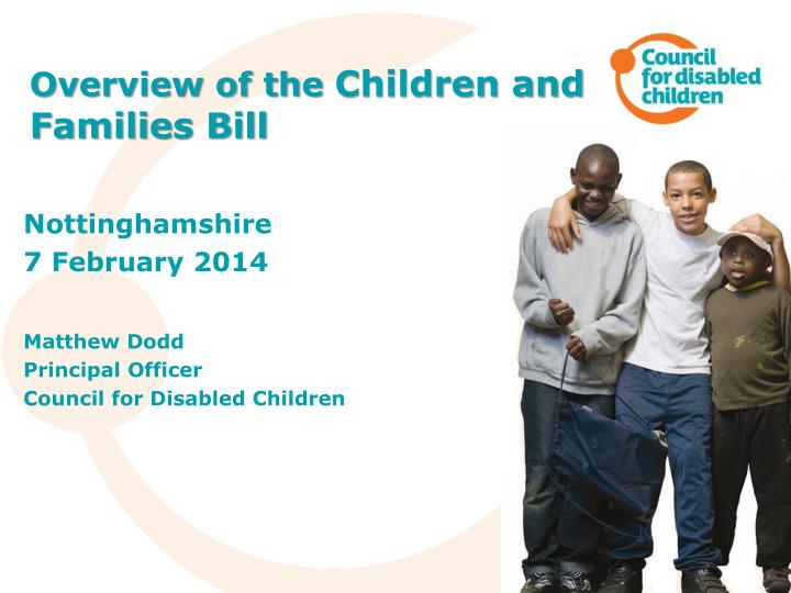 overview of the children and families bill