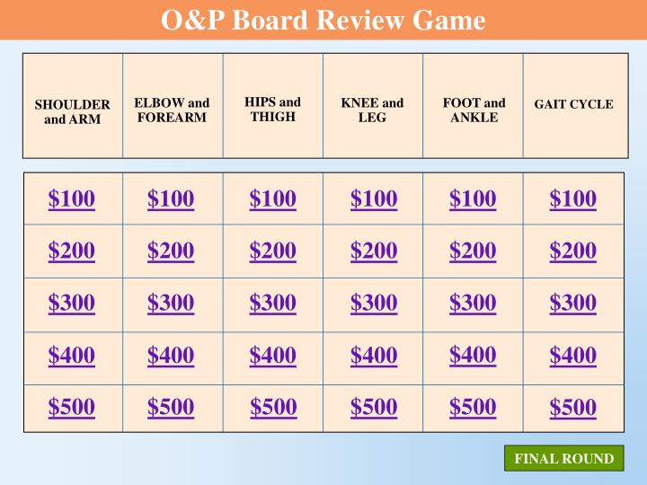 o p board review game