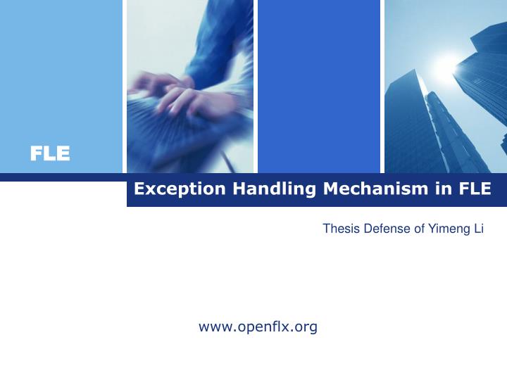 exception handling mechanism in fle