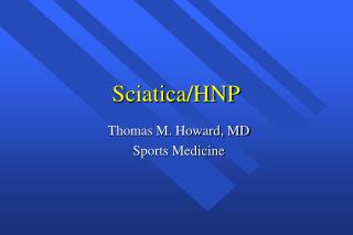 Sciatica/HNP