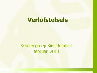verlofstelsels