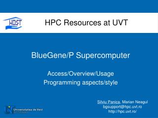 BlueGene/P Supercomputer