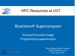 BlueGene/P Supercomputer - slide 1