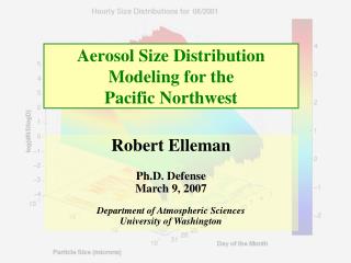 Aerosol Size Distribution Modeling for the Pacific Northwest