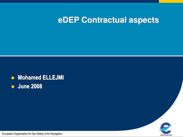 edep contractual aspects
