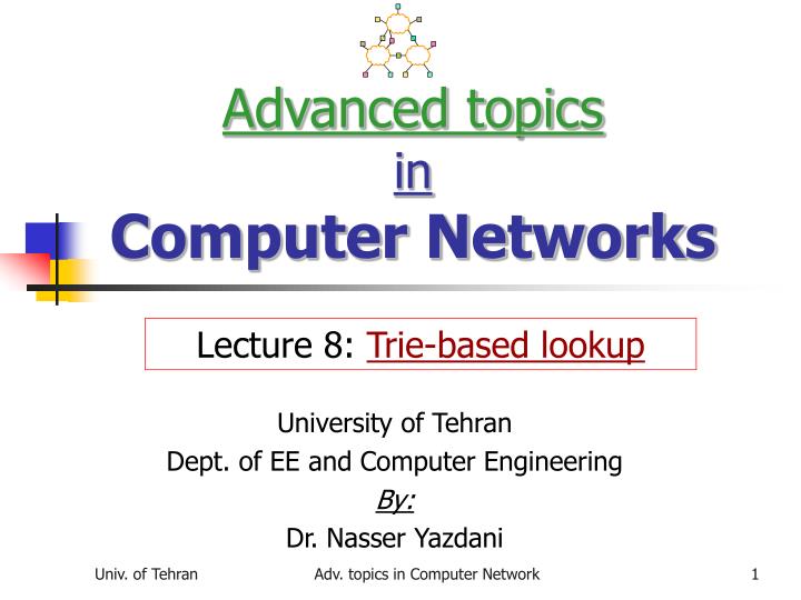 advanced topics in computer networks