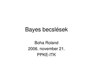 bayes becsl sek