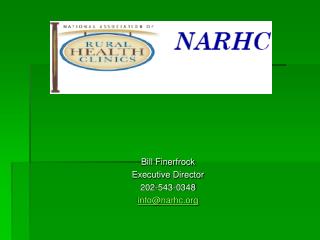 Bill Finerfrock Executive Director 202-543-0348 info@narhc