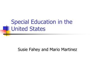 Special Education in the United States