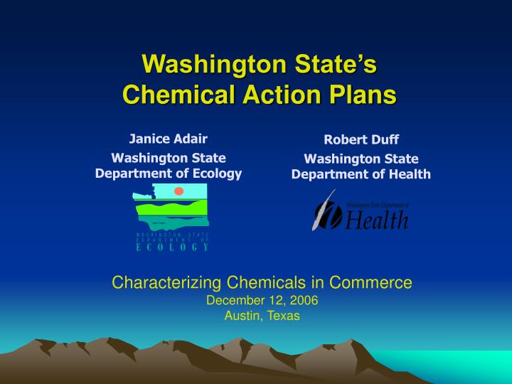 washington state s chemical action plans