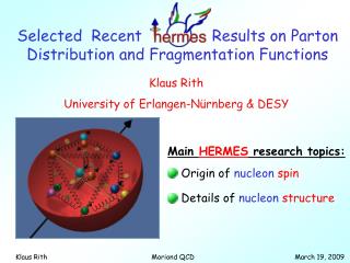 Selected Recent Results on Parton Distribution and Fragmentation Functions