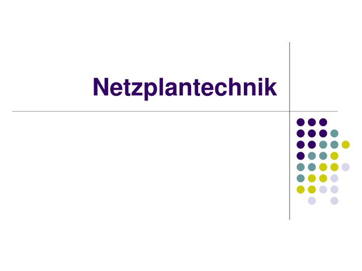 netzplantechnik