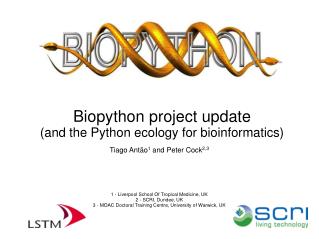 Biopython project update (and the Python ecology for bioinformatics) ?