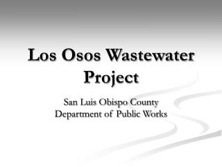 Los Osos Wastewater Project