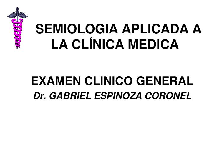 semiologia aplicada a la cl nica medica