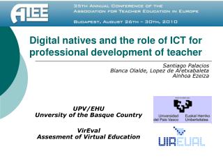 Digital natives and the role of ICT for professional development of teacher