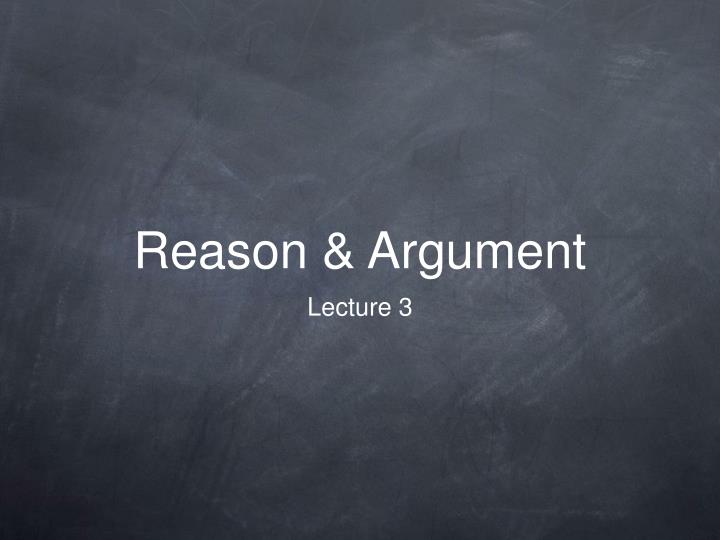 reason argument