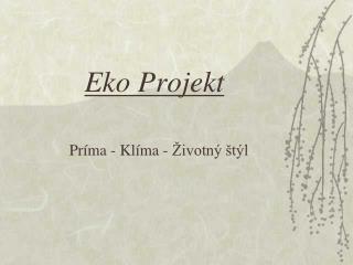 eko projekt