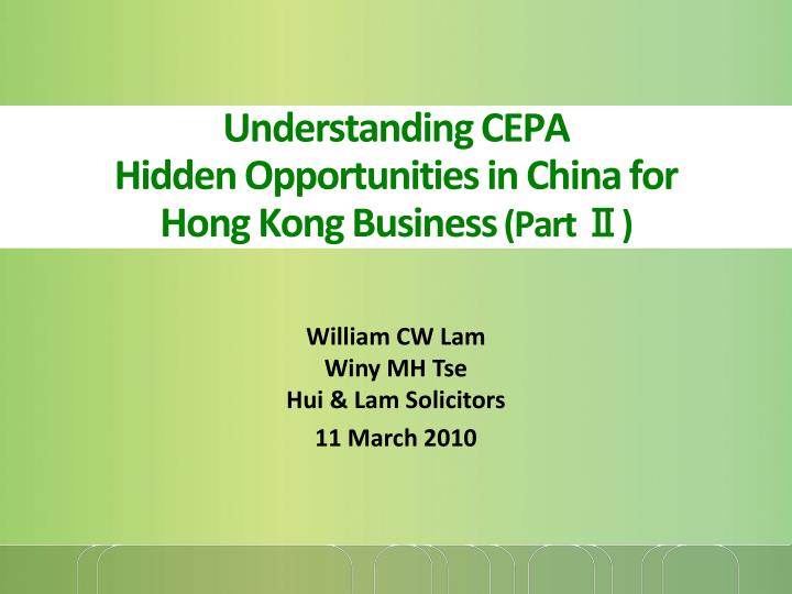 understanding cepa hidden opportunities in china for hong kong business part