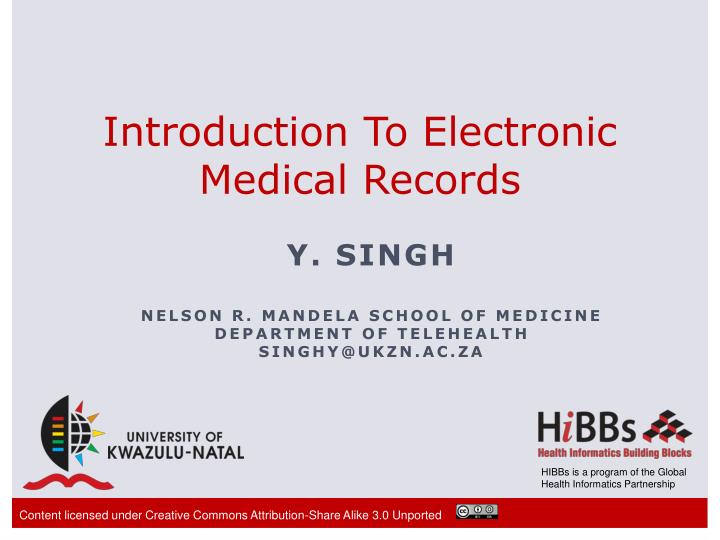 introduction to electronic medical records