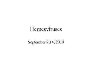 Herpesviruses