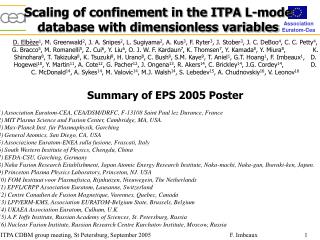 Scaling of confinement in the ITPA L-mode database with dimensionless variables