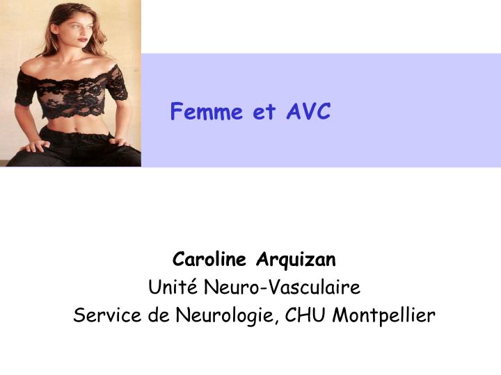 femme et avc