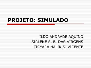 projeto simulado