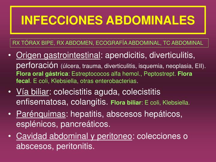 infecciones abdominales
