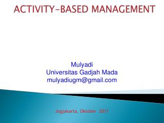 activity based management
