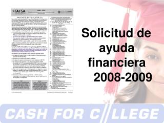 solicitud de ayuda financiera 2008 2009