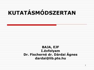 kutat sm dszertan