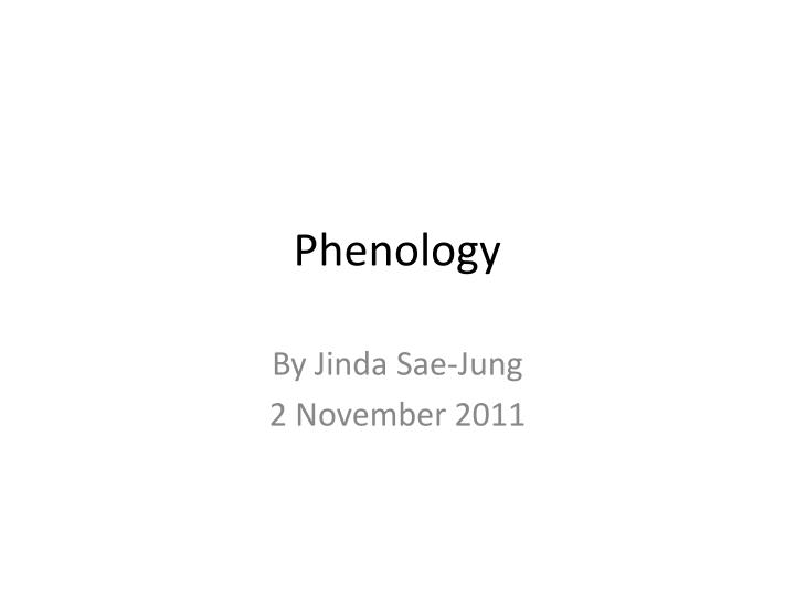 phenology