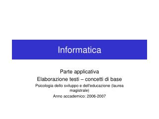 informatica