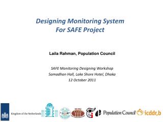 Designing Monitoring System For SAFE Project