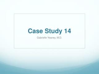 Case Study 14