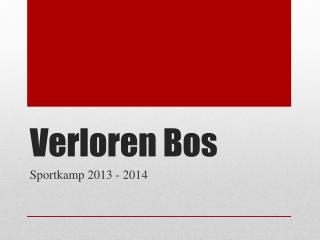 verloren bos