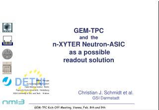 GEM-TPC and the n-XYTER Neutron-ASIC as a possible readout solution