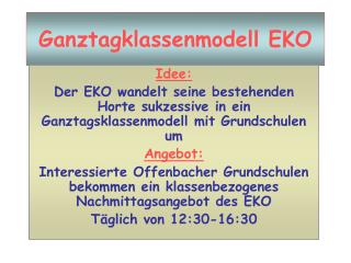 ganztagklassenmodell eko