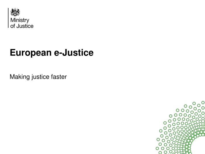 european e justice