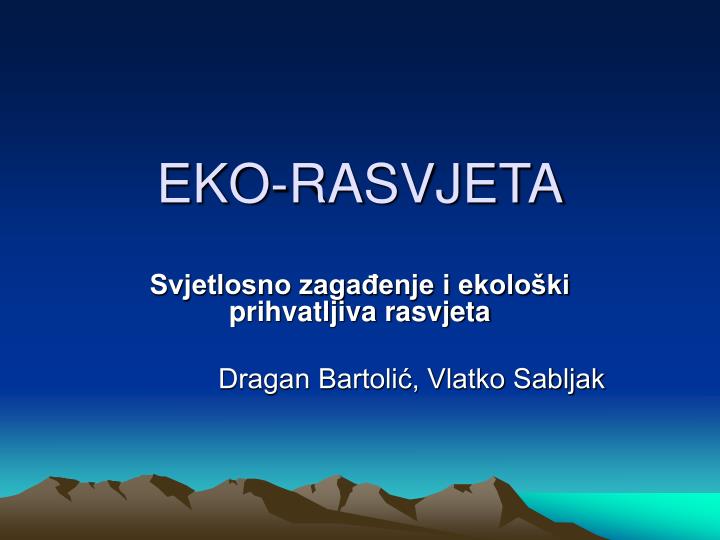 eko rasvjeta