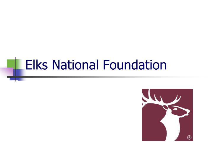 elks national foundation
