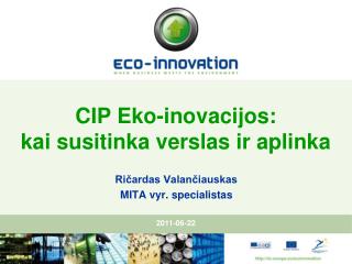 cip eko inovacijos kai susitinka verslas ir aplinka