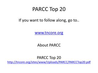 PARCC Top 20