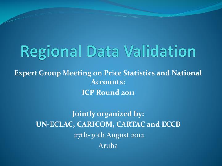 regional data validation